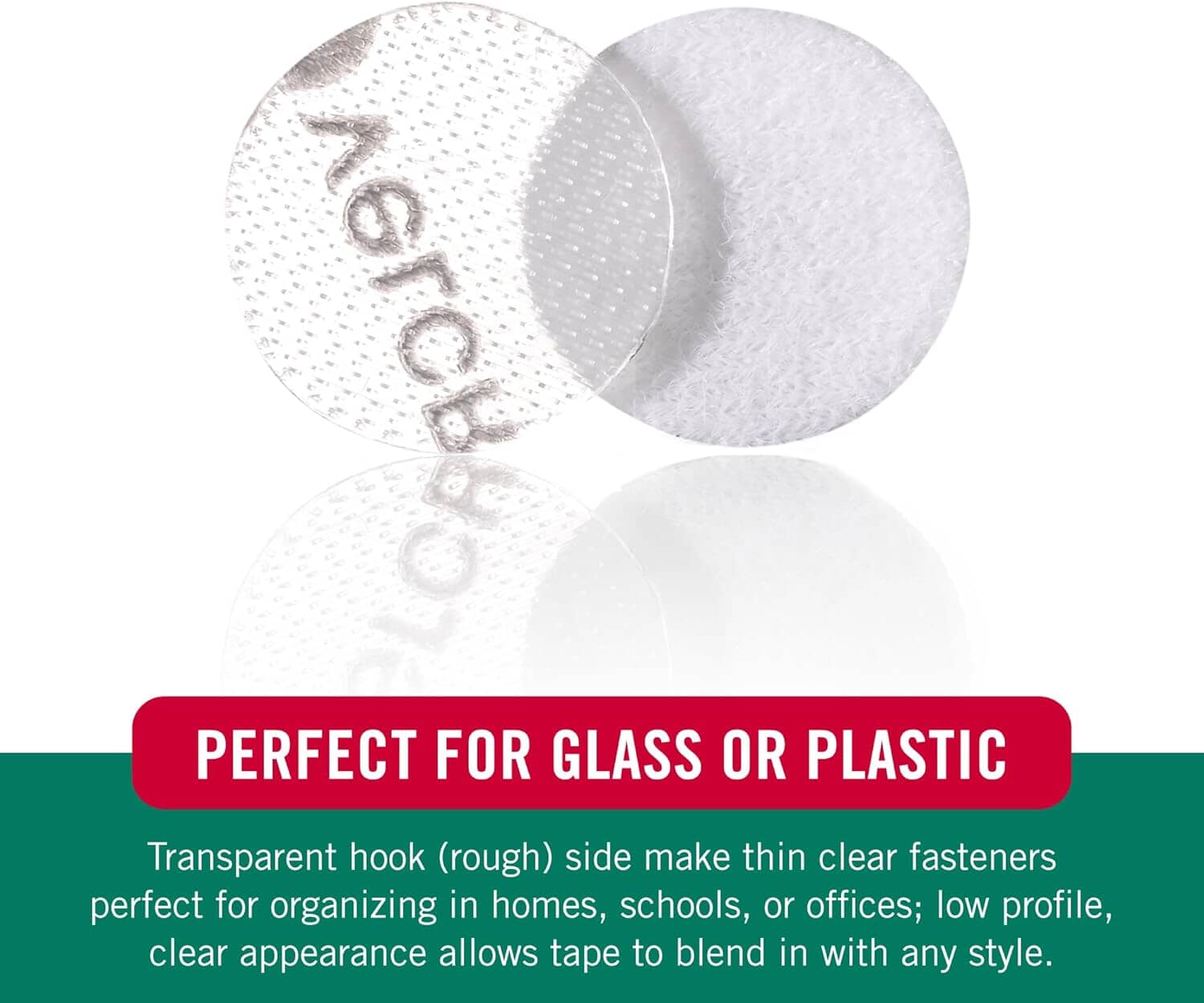 VELCRO® Brand Thin Clear Fastener Dots 95mm x 56 sets