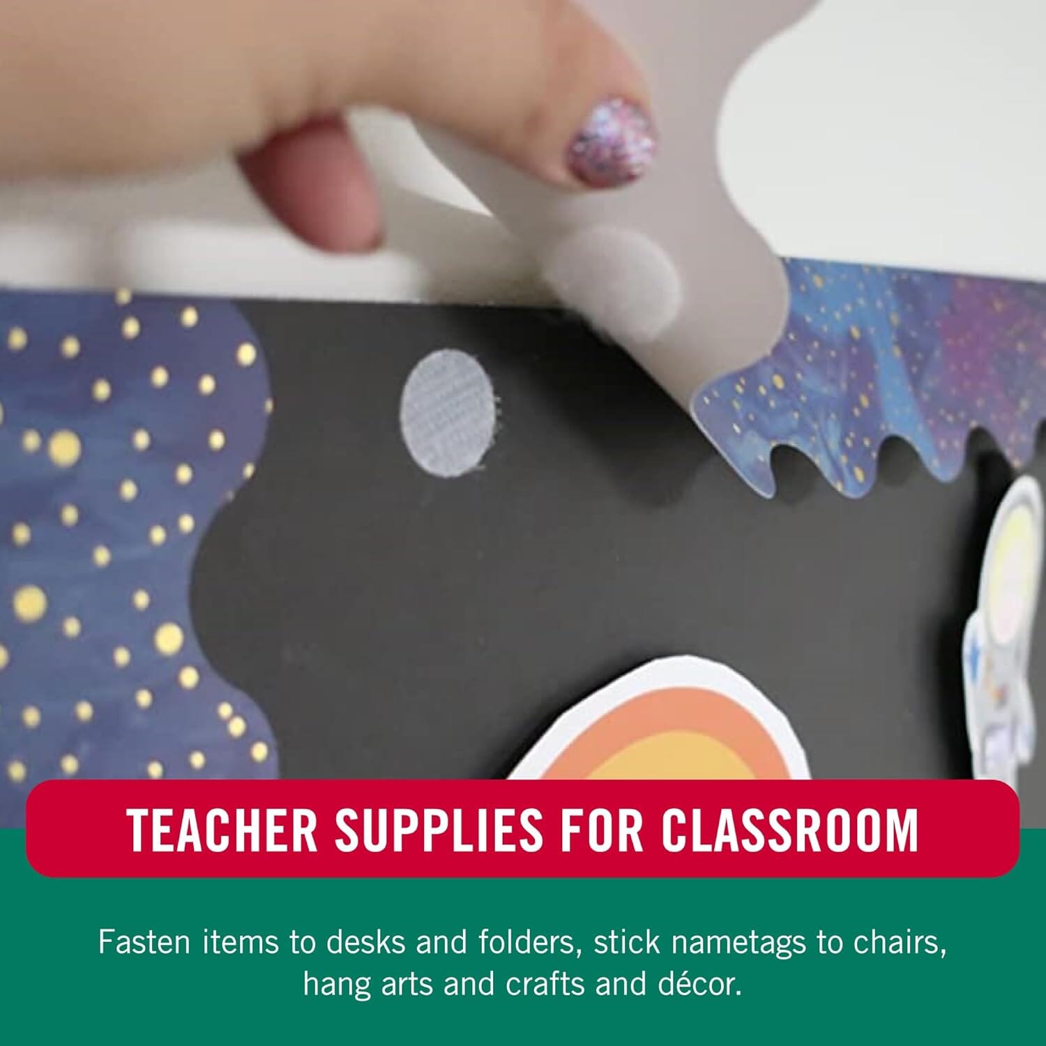 VELCRO® Brand Thin Clear Fastener Dots 95mm x 56 sets