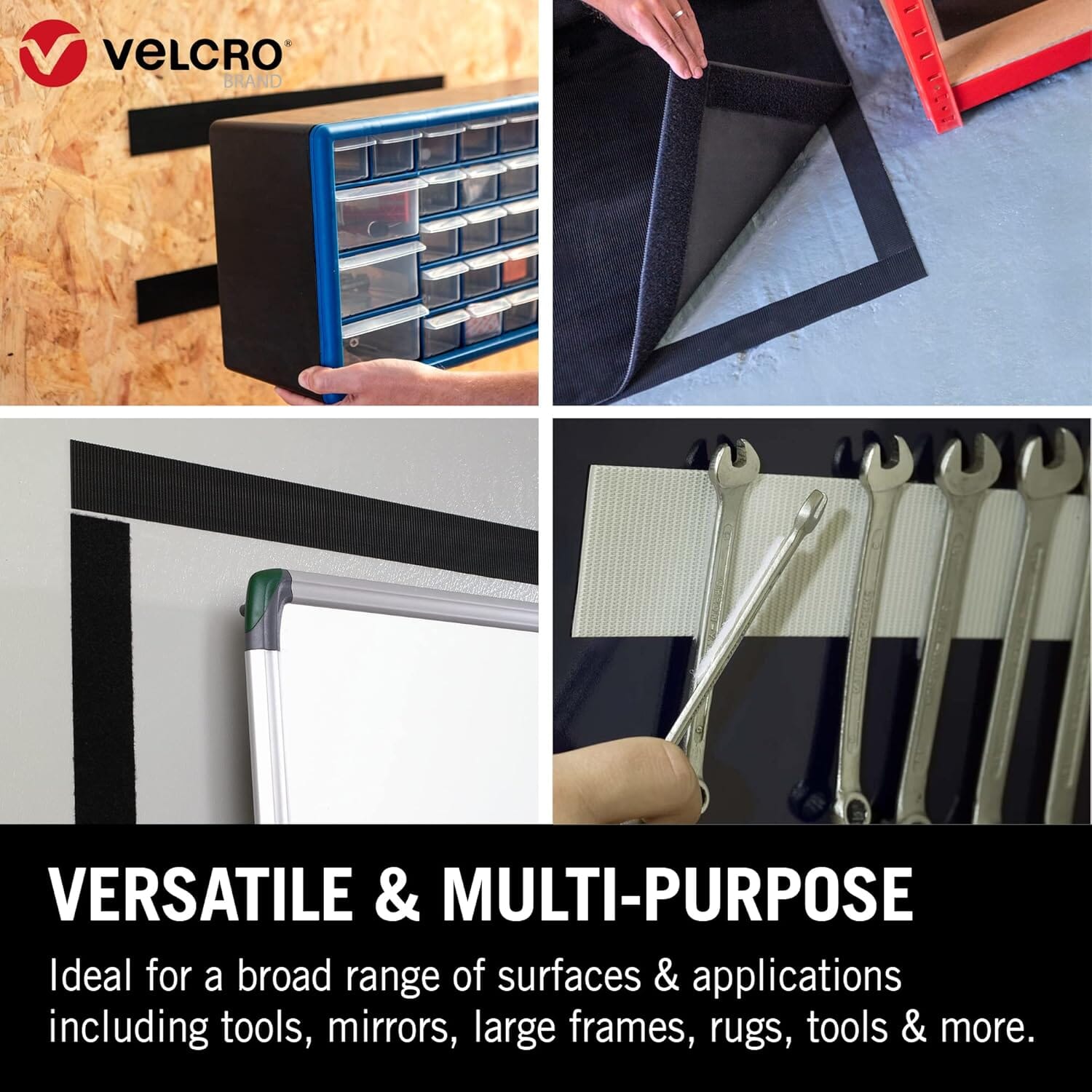 VELCRO® Brand Heavy Duty Stick On Tape 50mm x 10m