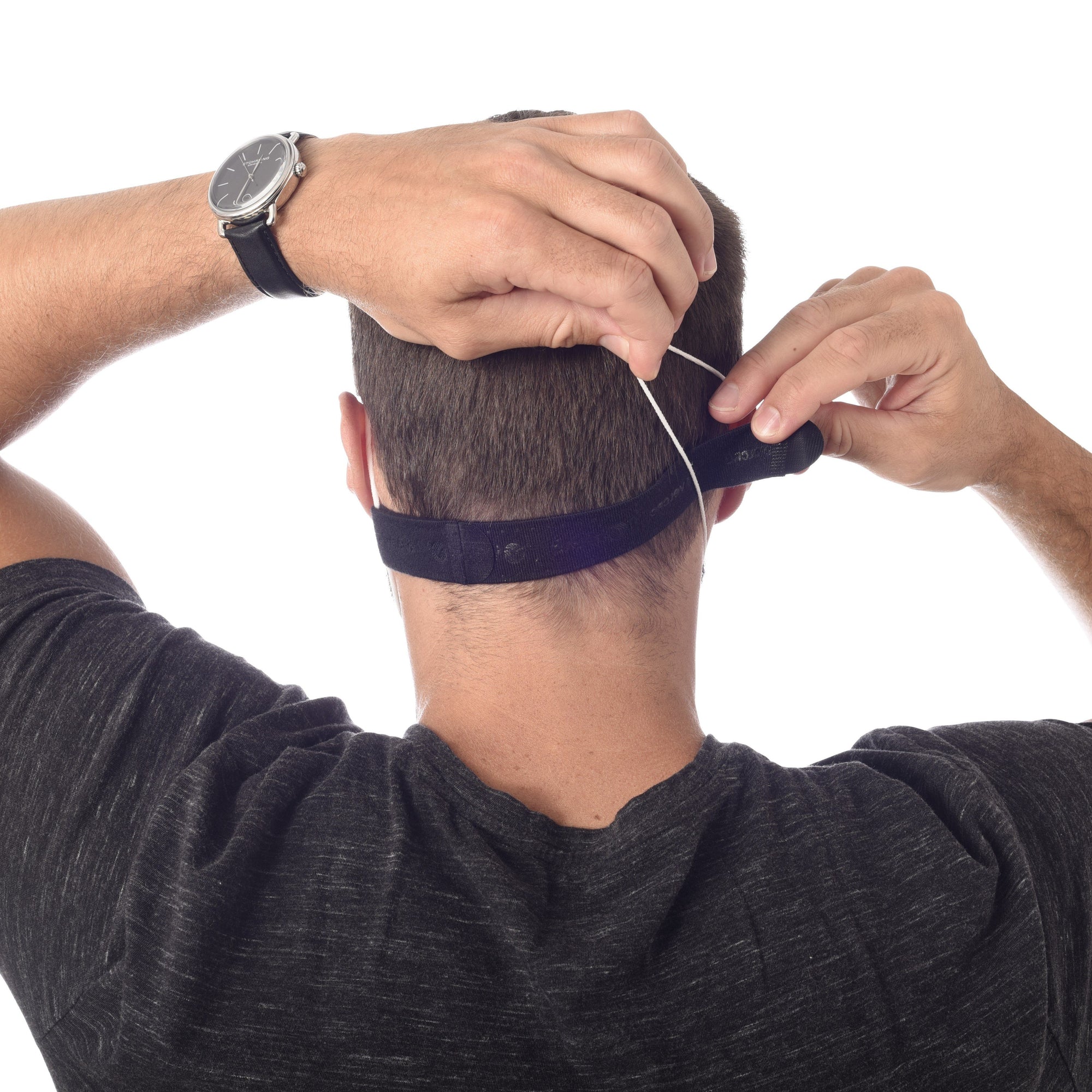 VELCRO® Brand Face Mask Extender Straps, 4 Pack, Black