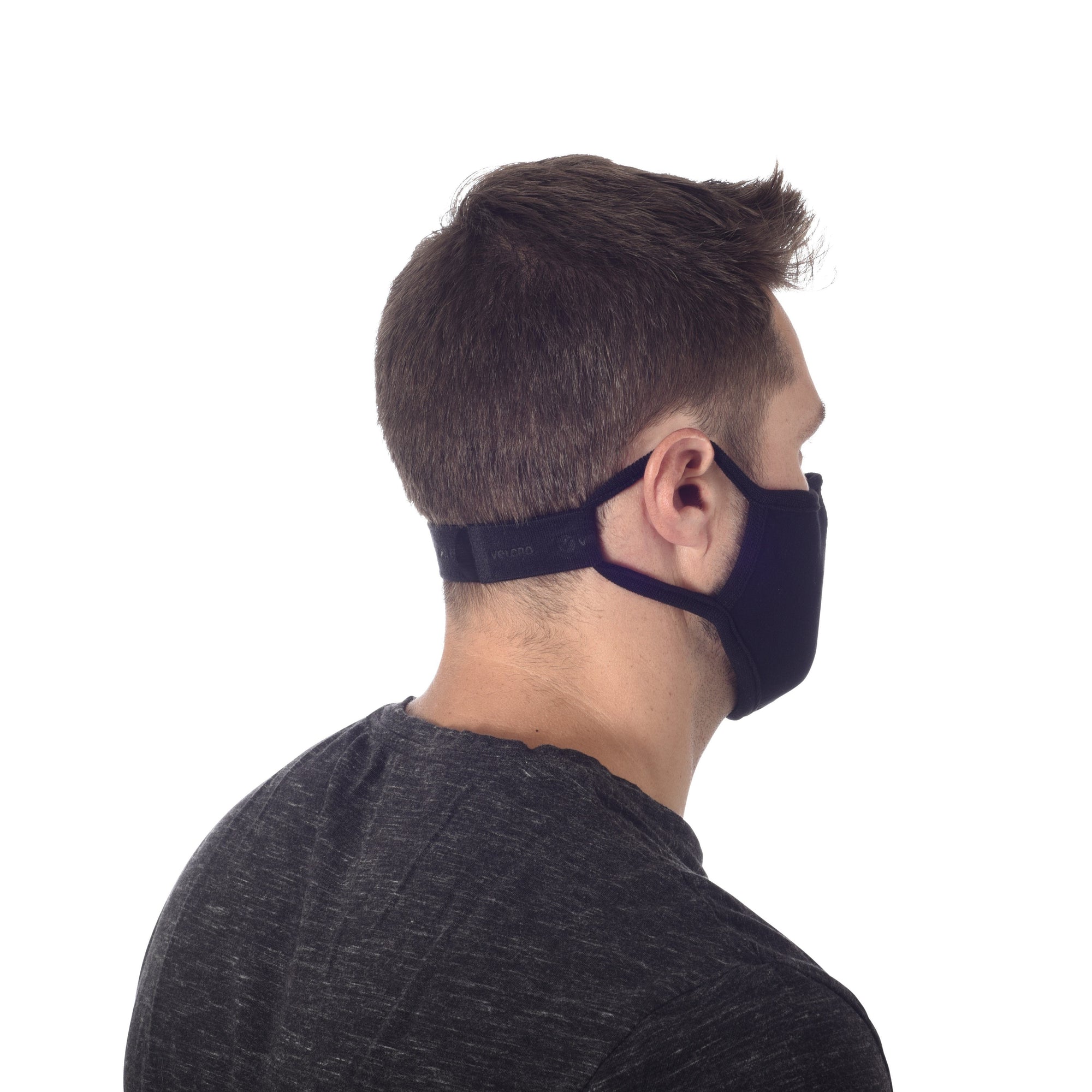 VELCRO® Brand Face Mask Extender Straps, 4 Pack, Black