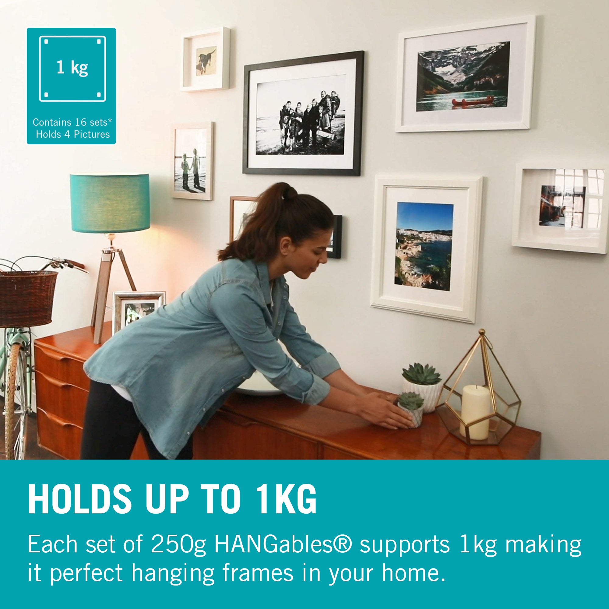 VELCRO® Brand HANGables® Picture Hanging Small Squares